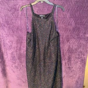 Forever 21 plus sized metallic knit dress